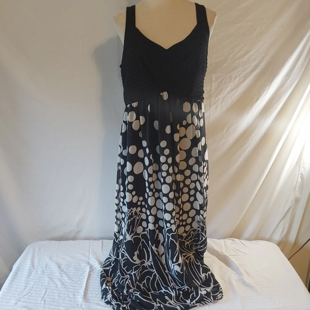 SAMI & JO BUBBLES AND FLOWERS MAXI DRESS Size XL - Picture 2 of 11